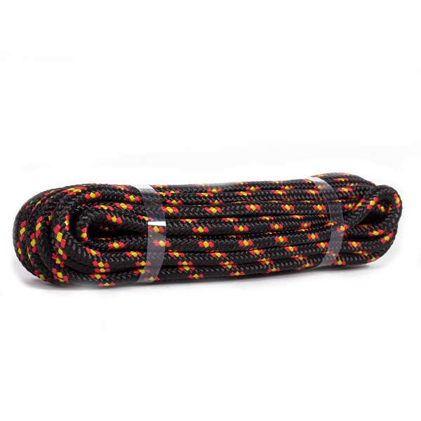 Traxis Polypropyleen Touw | Black/Red | 10mm | 10m