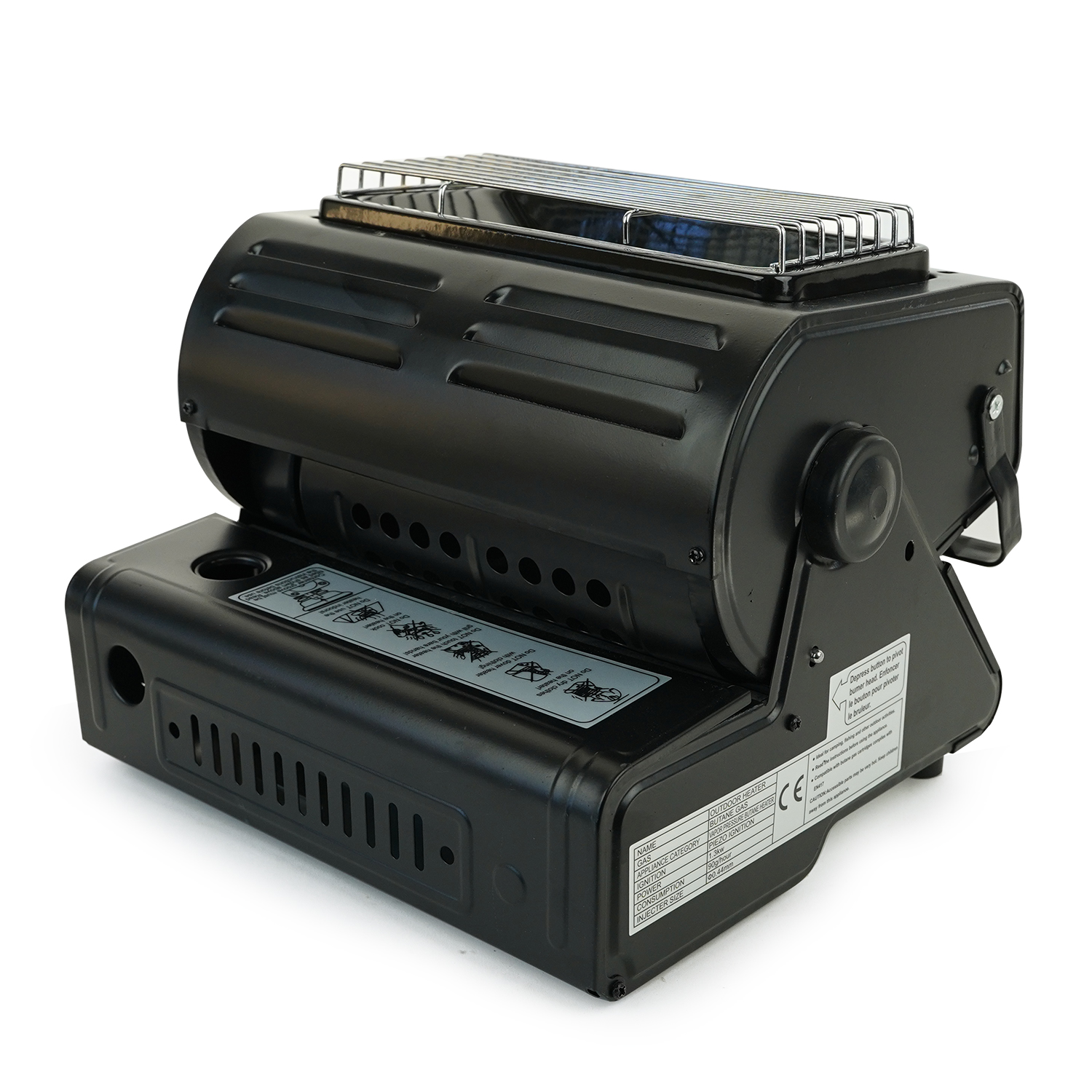 Eurocatch Gaskachel - Heater - Kacheltje - Terrasverwarmer - Campingkachel - Gas Heater - Verstelbaar - Draagbaar