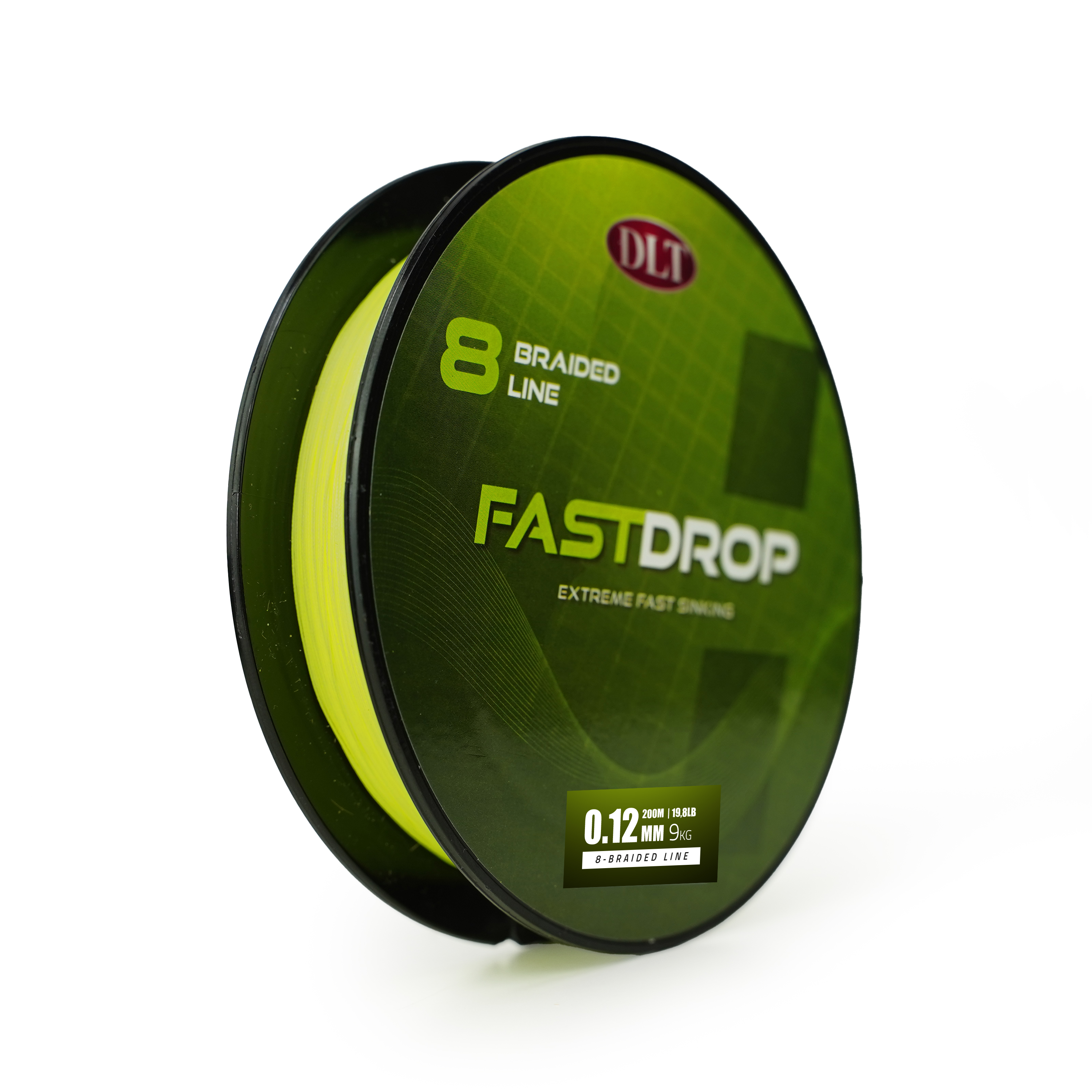 DLT FastDrop 8-Braid - Sinking - 200m - 0.16mm - Yellow - 11kg