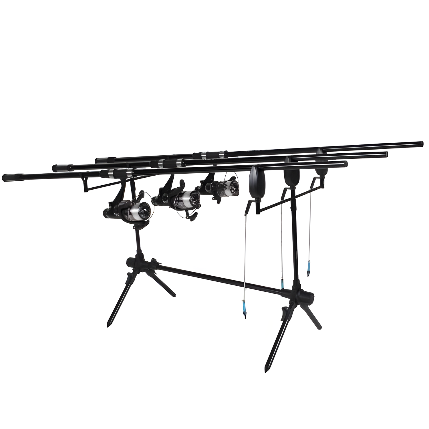 FISH-XPRO Karpfenset - Carpset Pro Improve Set - 3-Rod - Karpfenruten-Set - 96-teilig