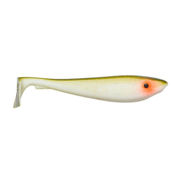 Abu Garcia Svartzonker Mc Rubber Shad | 9cm | Olive White | 8 Stuks