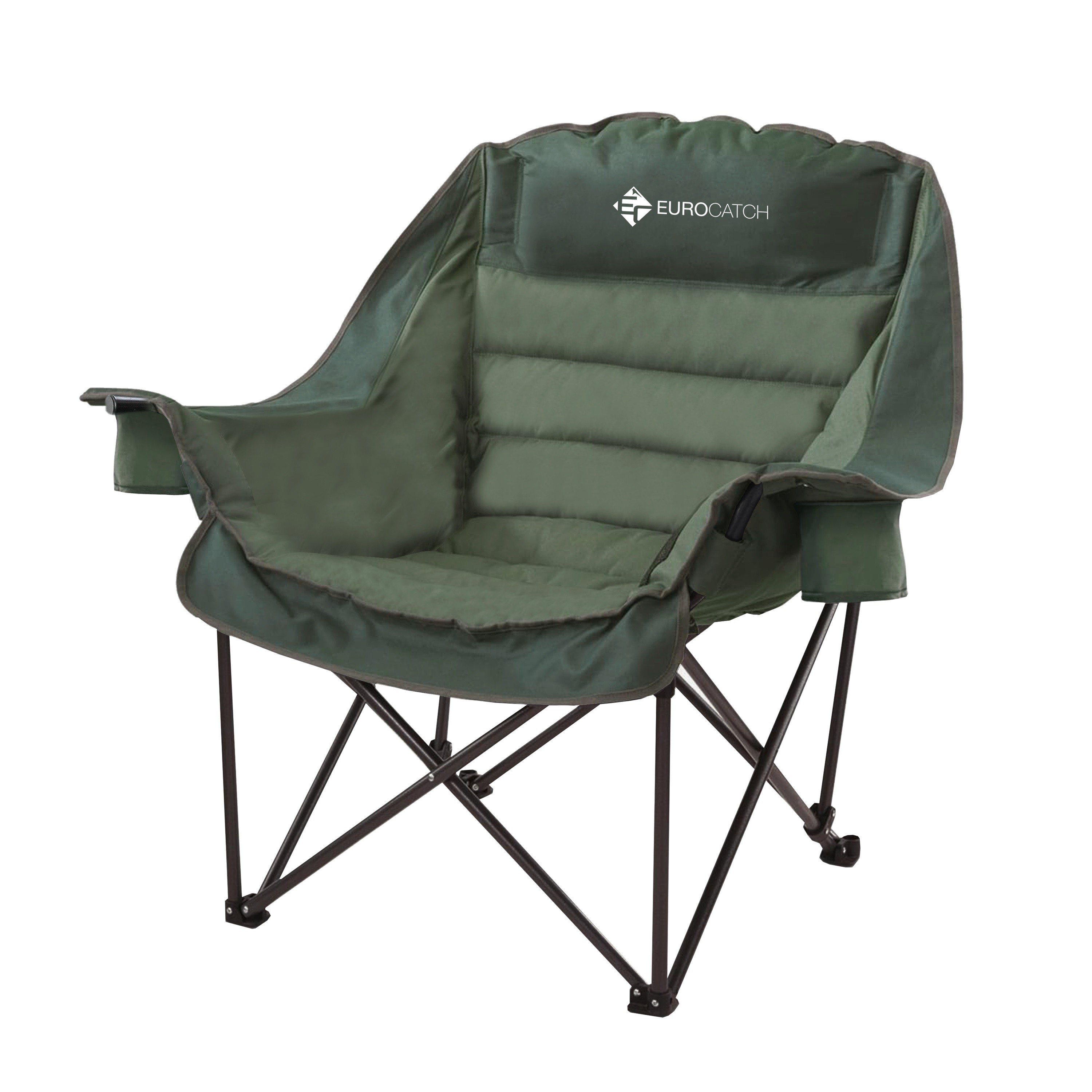 Eurocatch Comfy Club Chair XXL - Opvouwbaar met 2 Bekerhouders 