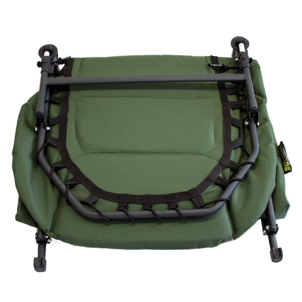 Eurocatch - BAT-Tackle - Nightwalker Pro Comfort - Bedchair - Stretcher - Veldbed - Karperstretcher - 6 Poten met Modervoeten