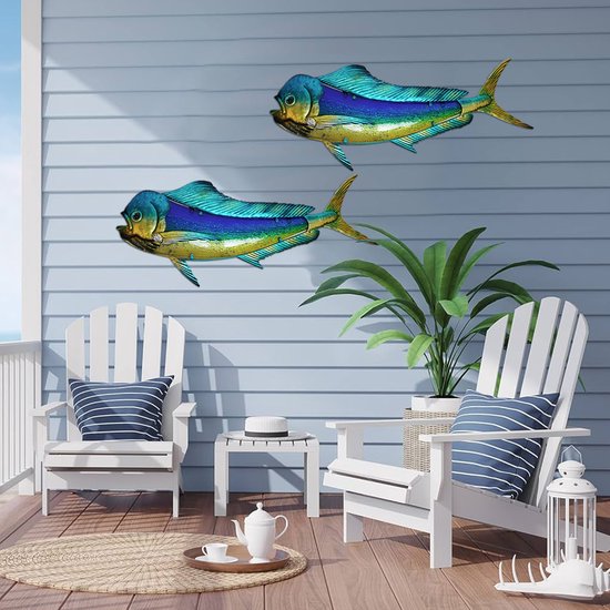 Eurocatch Dorado Muurdecoratie 99cm – 3D Metaal en Glas Kunst