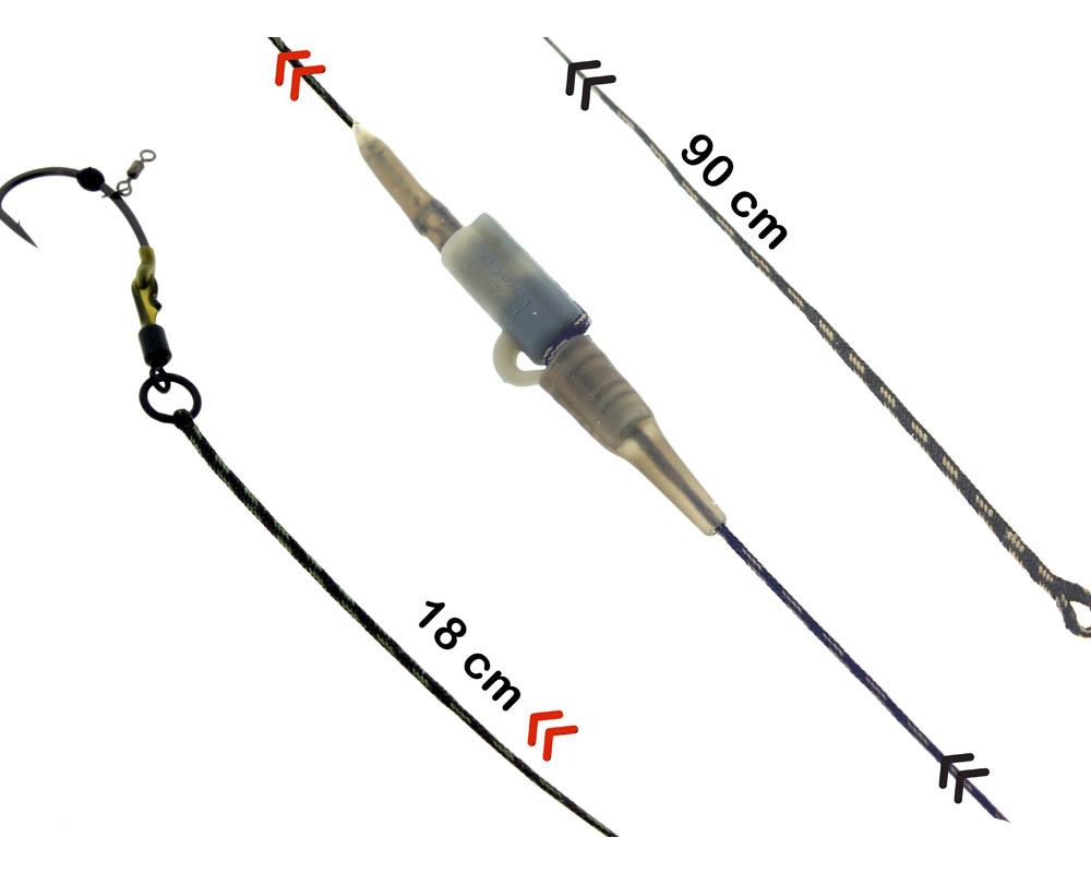 PB Products R2G Sr Clip Leader 90 /Ronnie Rig Soft - Size 4 - 2st. - Weed