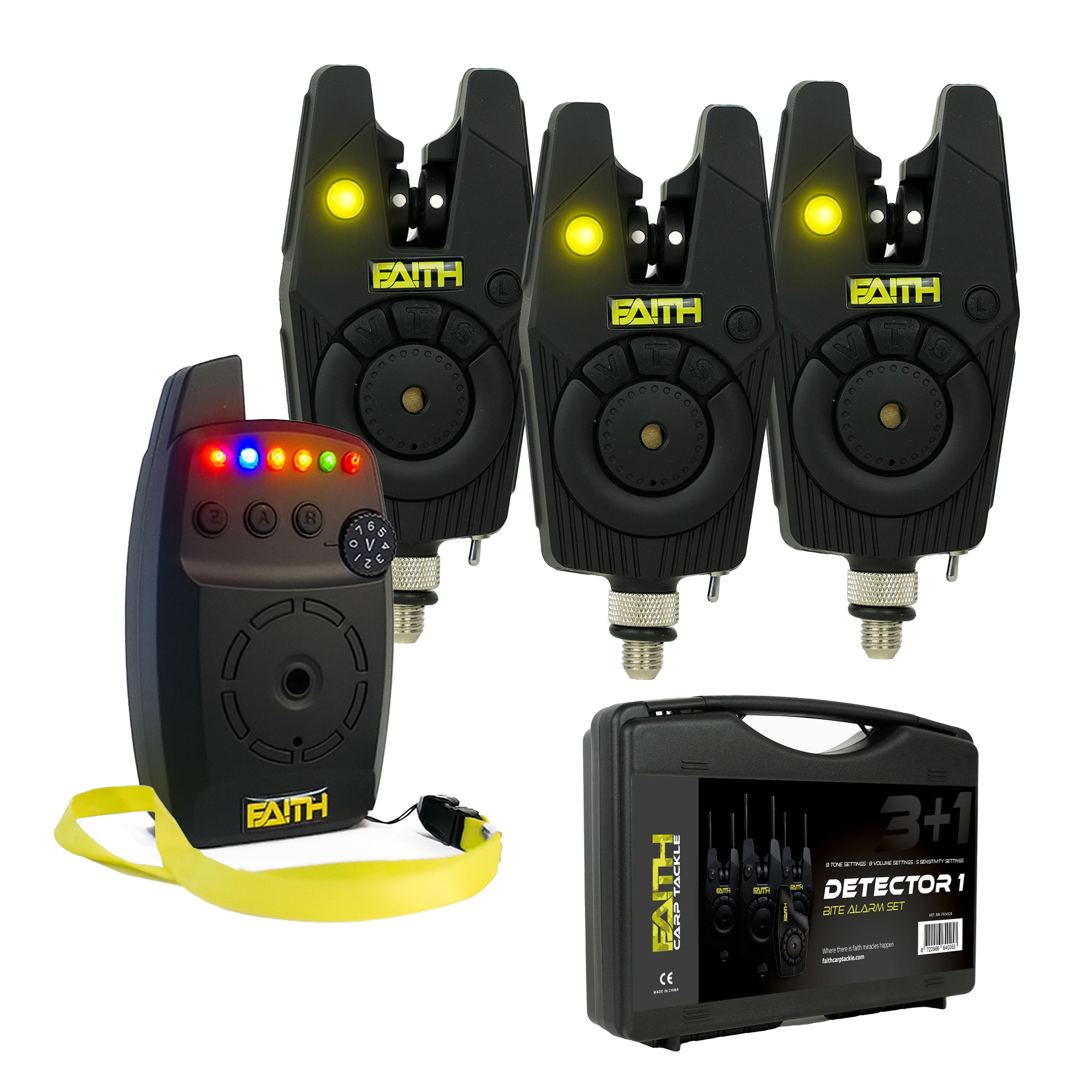 Faith Detector Beetmelder Set 3+1 | in Robuuste Koffer