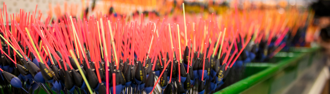 De dobbers voor een tuigje