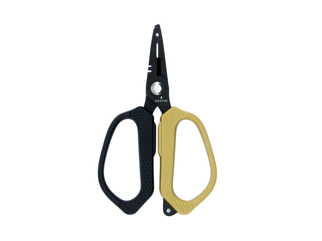 Westin Braid Scissor & Splitring Plier Stainless - 5"/12.5Cm - Black/Sand