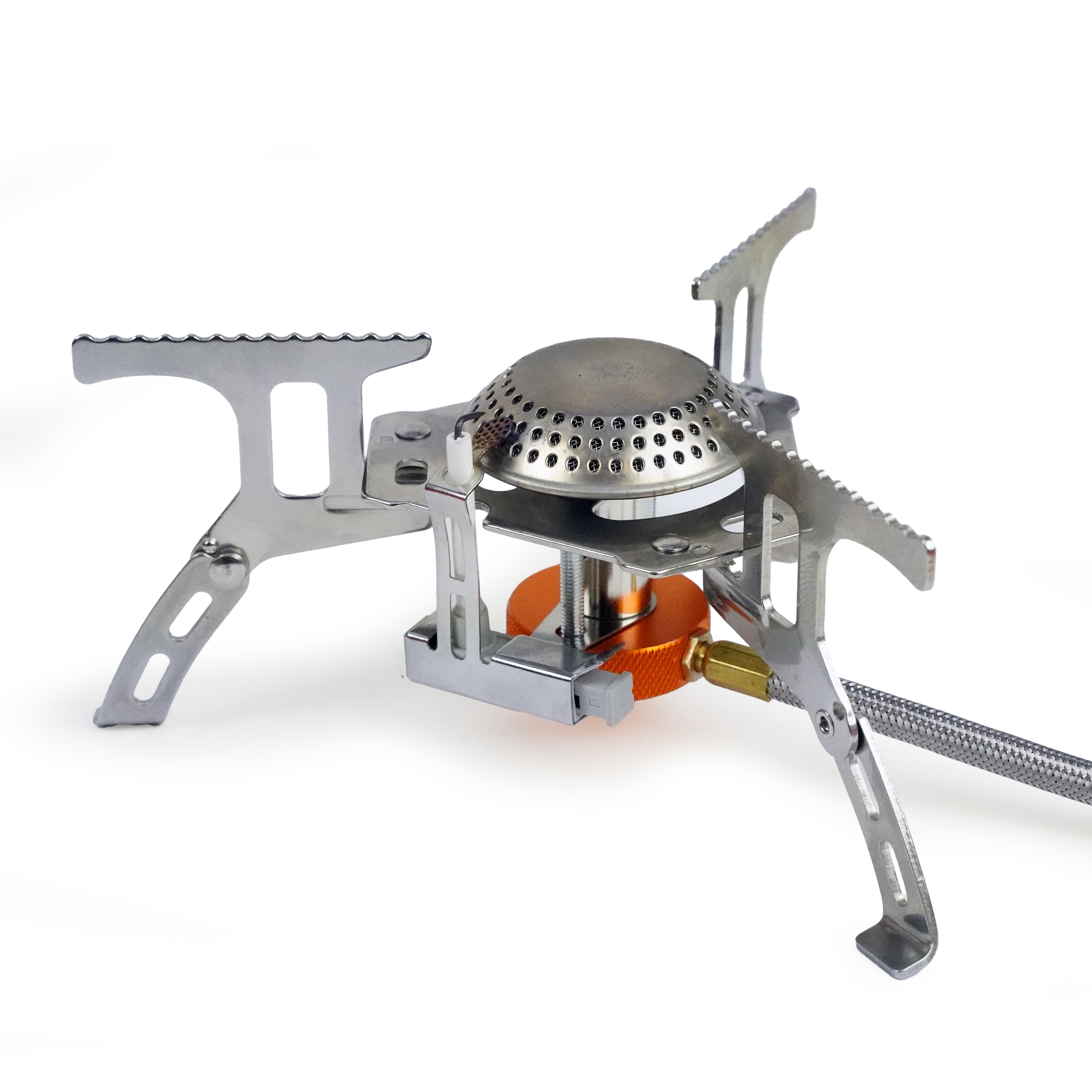 Eurocatch Foldable Gas Burner 2200W Incl Connector - Opvouwbaar Camping kooktoestel 