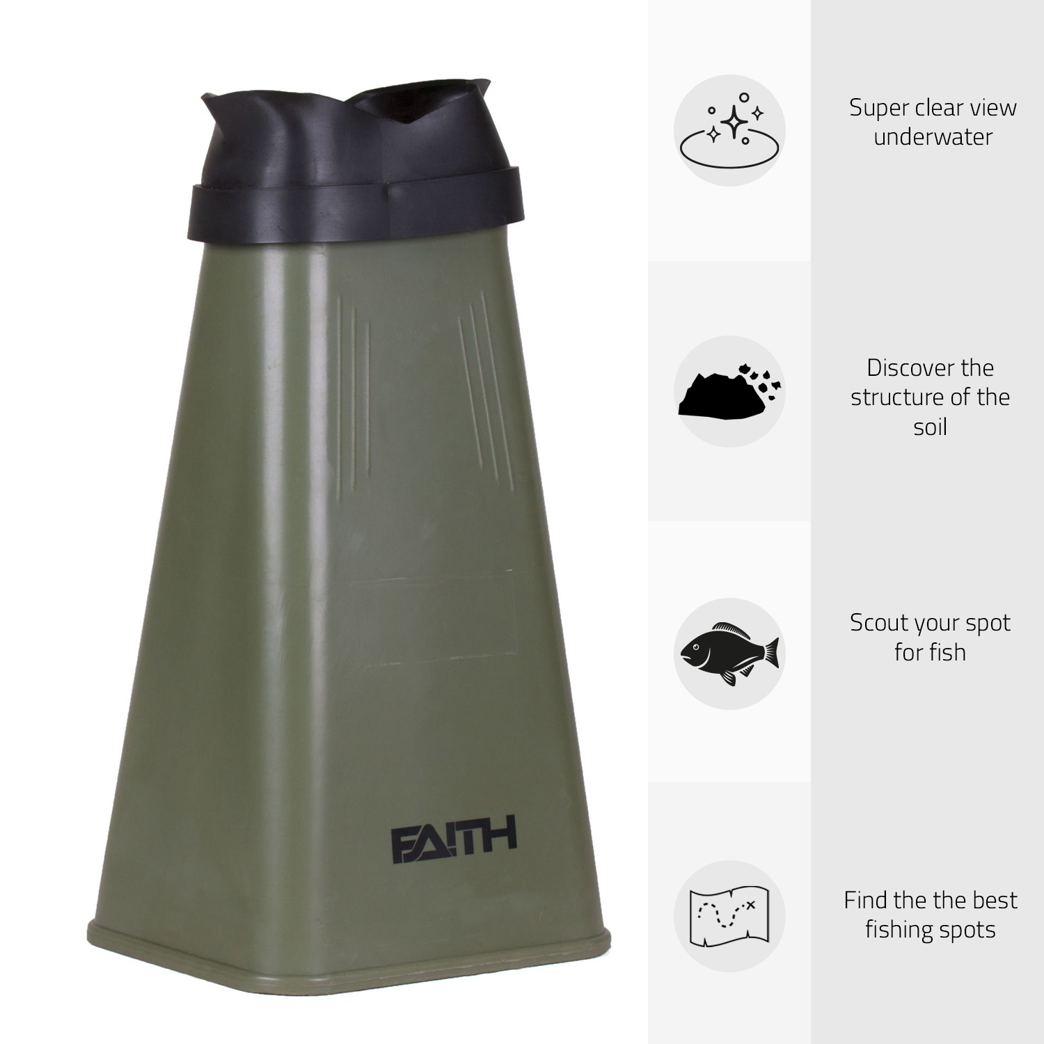 Faith Carp Tackle Aquascope | Small | Onderwaterkijker | Groen 