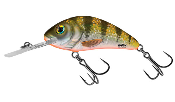 Salmo Rattlin' Hornet Floating - 4,5cm - Yellow Holographic Perch
