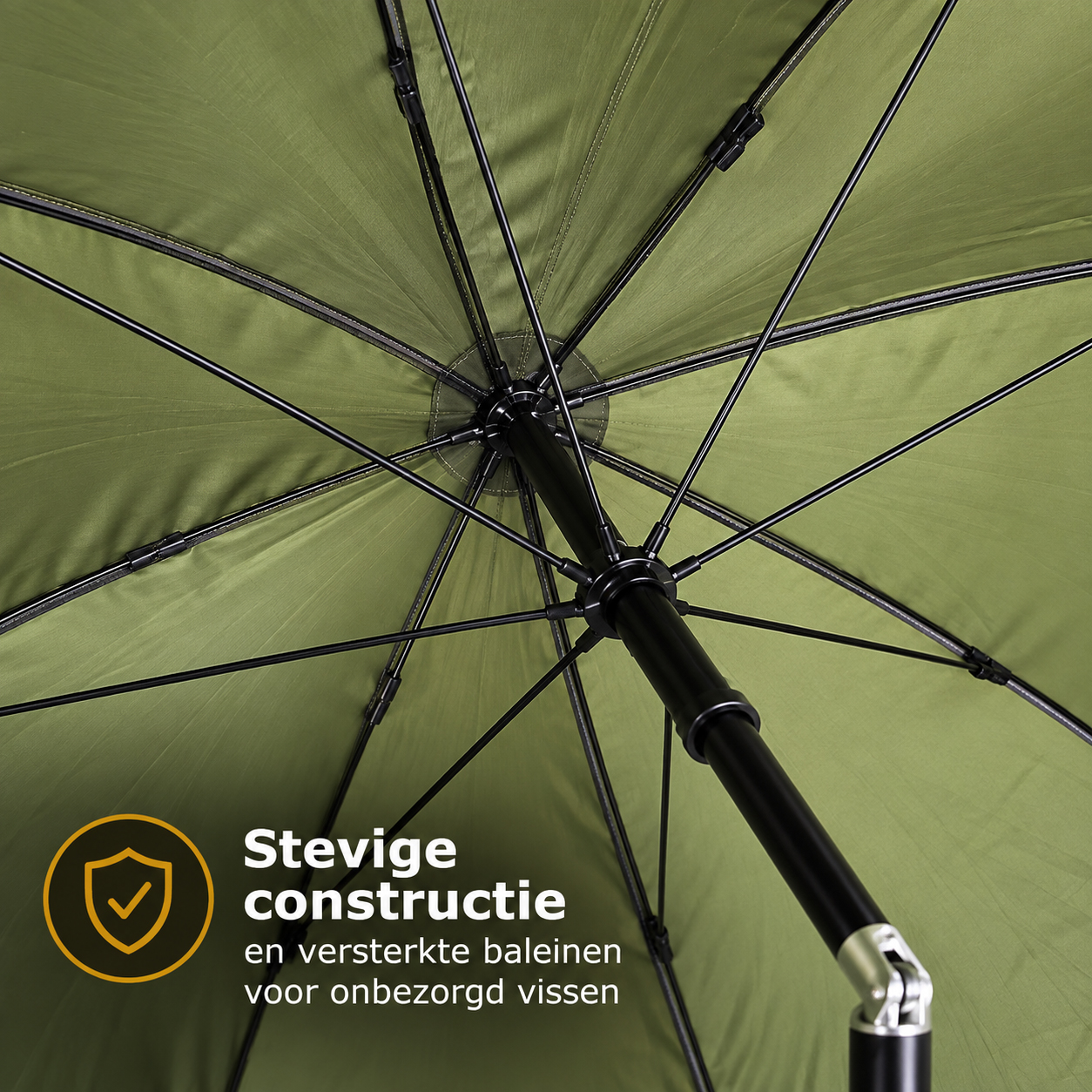 Traxis  Vis Paraplu met Aanritstent - diameter 2.20m - Paraplu - Windscherm