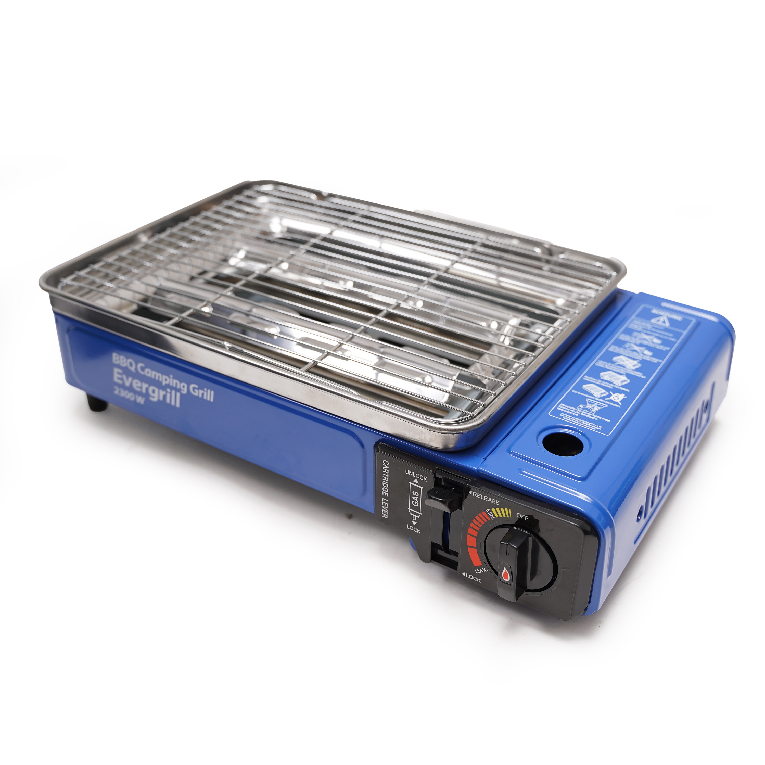 Eurocatch Butaangas Camping Grill Evergrill - Gas Barbecue - Camping Kooktoestel - Tafelgrill - Tafelbarbecue