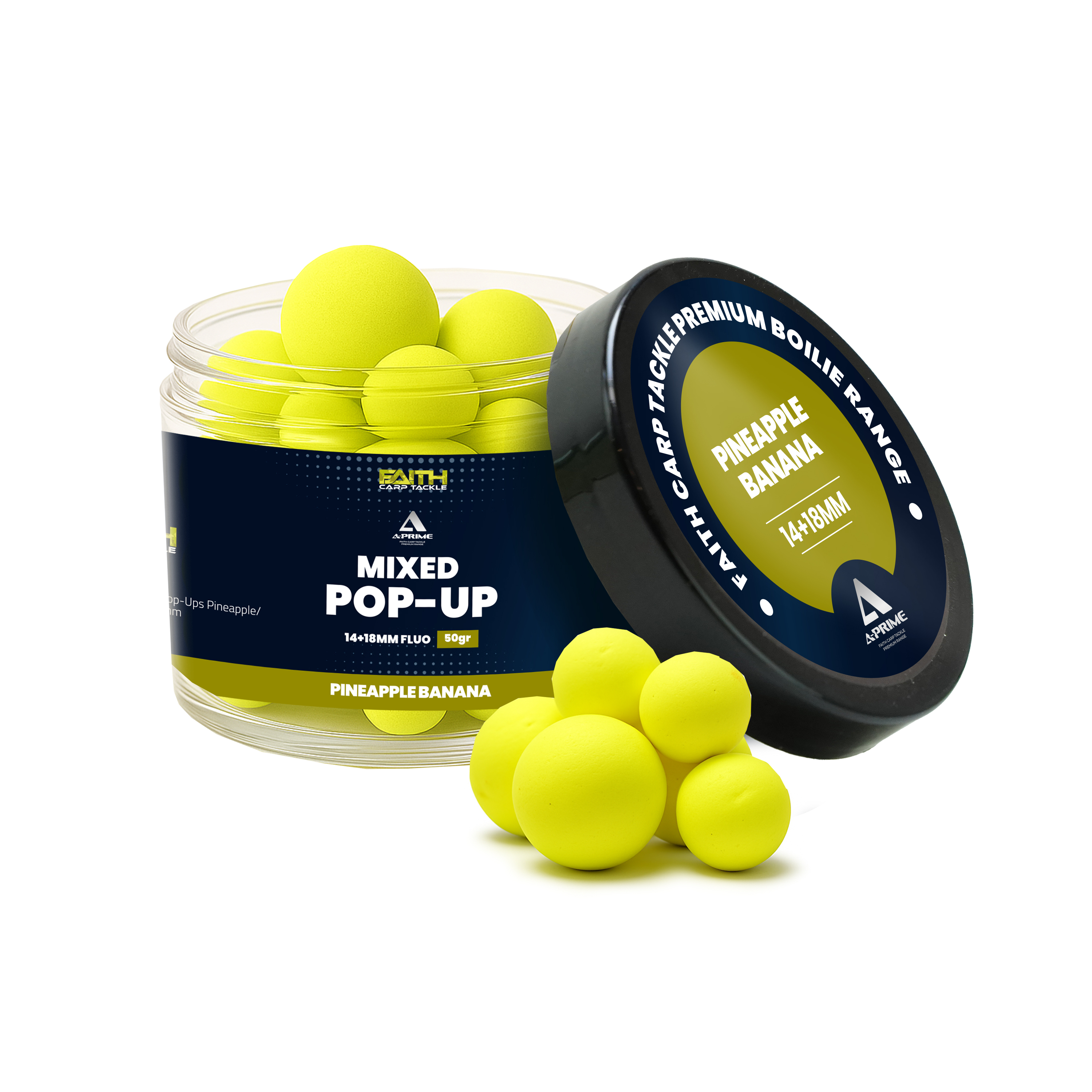 Faith A-Prime - Banana/Pineapple - Pop-Ups - 14+18mm  - 150ml 