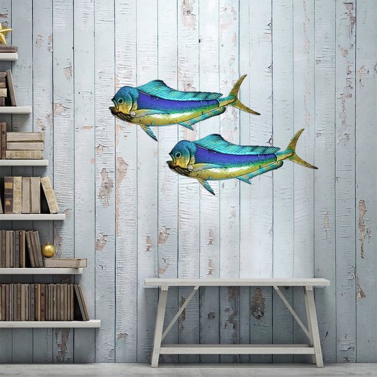 Eurocatch Dorado Muurdecoratie 99cm – 3D Metaal en Glas Kunst