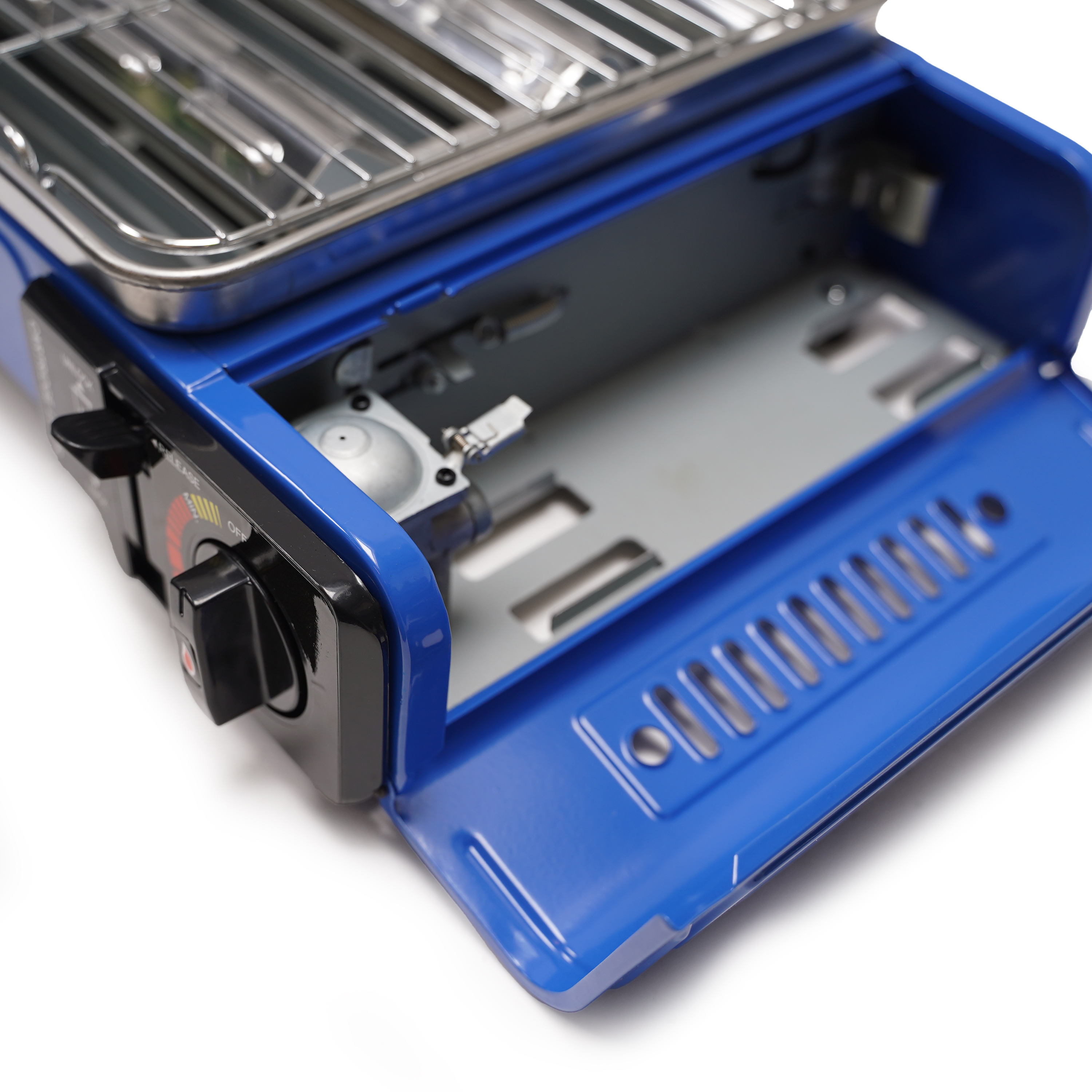 Eurocatch Butaangas Camping Grill Evergrill - Gas Barbecue - Camping Kooktoestel - Tafelgrill - Tafelbarbecue - incl. 12 gasbussen