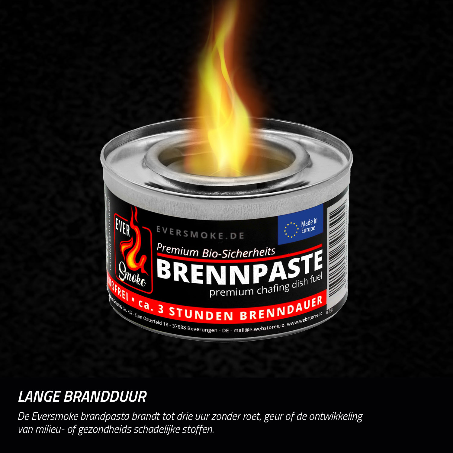 Eurocatch brandpasta – 3 uur warmte, geurloos en roetvrij 6 stuks
