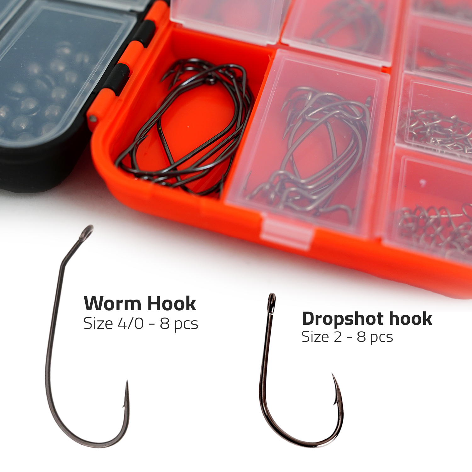 FishXpro Hook& Lead set 201-parts Incl. Tacklebox - Haak en Lood Visset