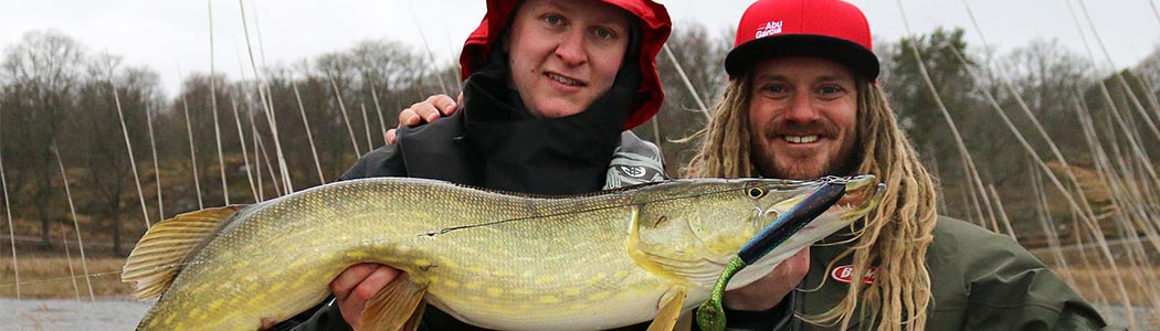 Snoek gevangen door een jerkbait