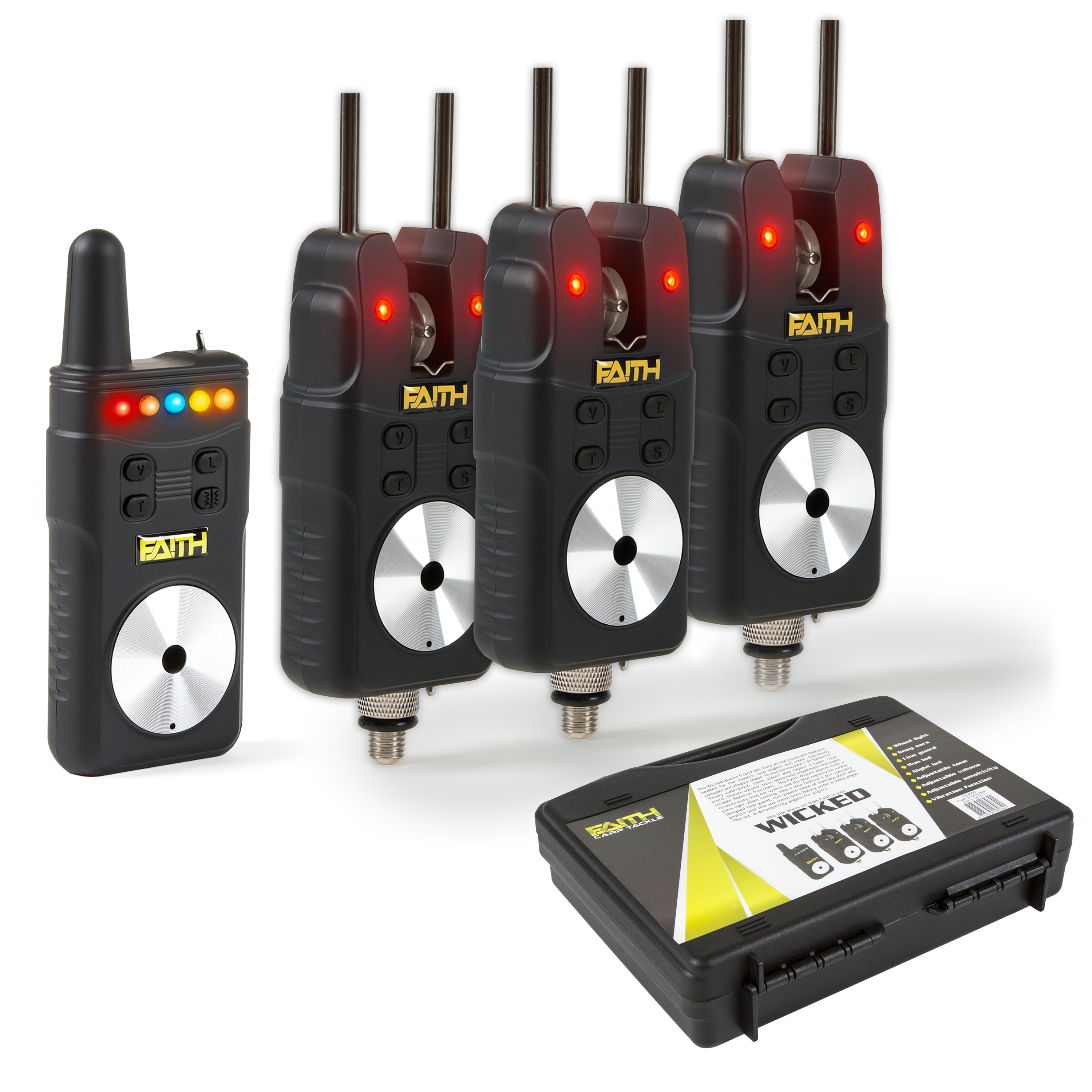 Faith Wicked Bite Alarm Set 3+1 - Beetmelderset