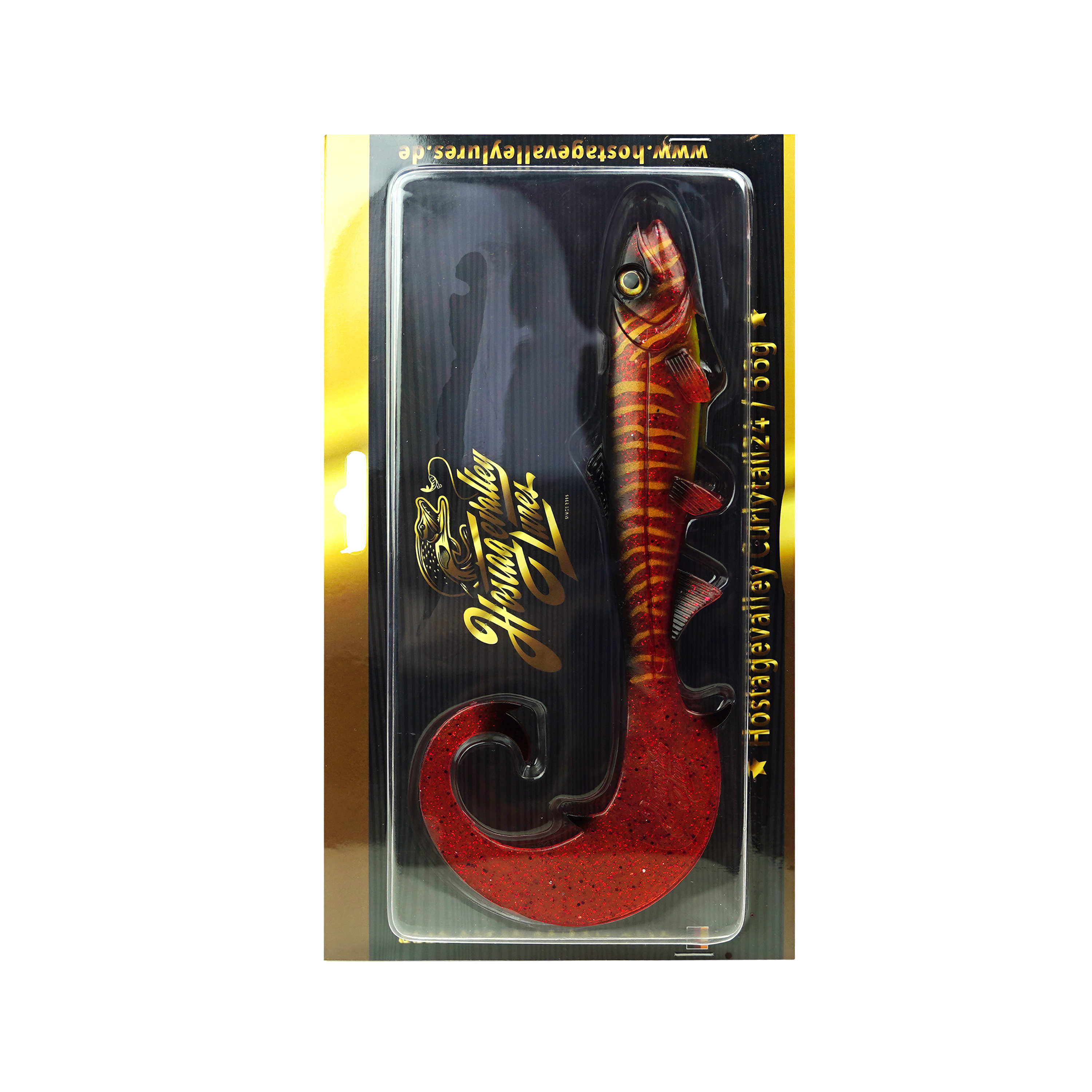 Hostagevalley Curlytail - Red Pike - 24cm