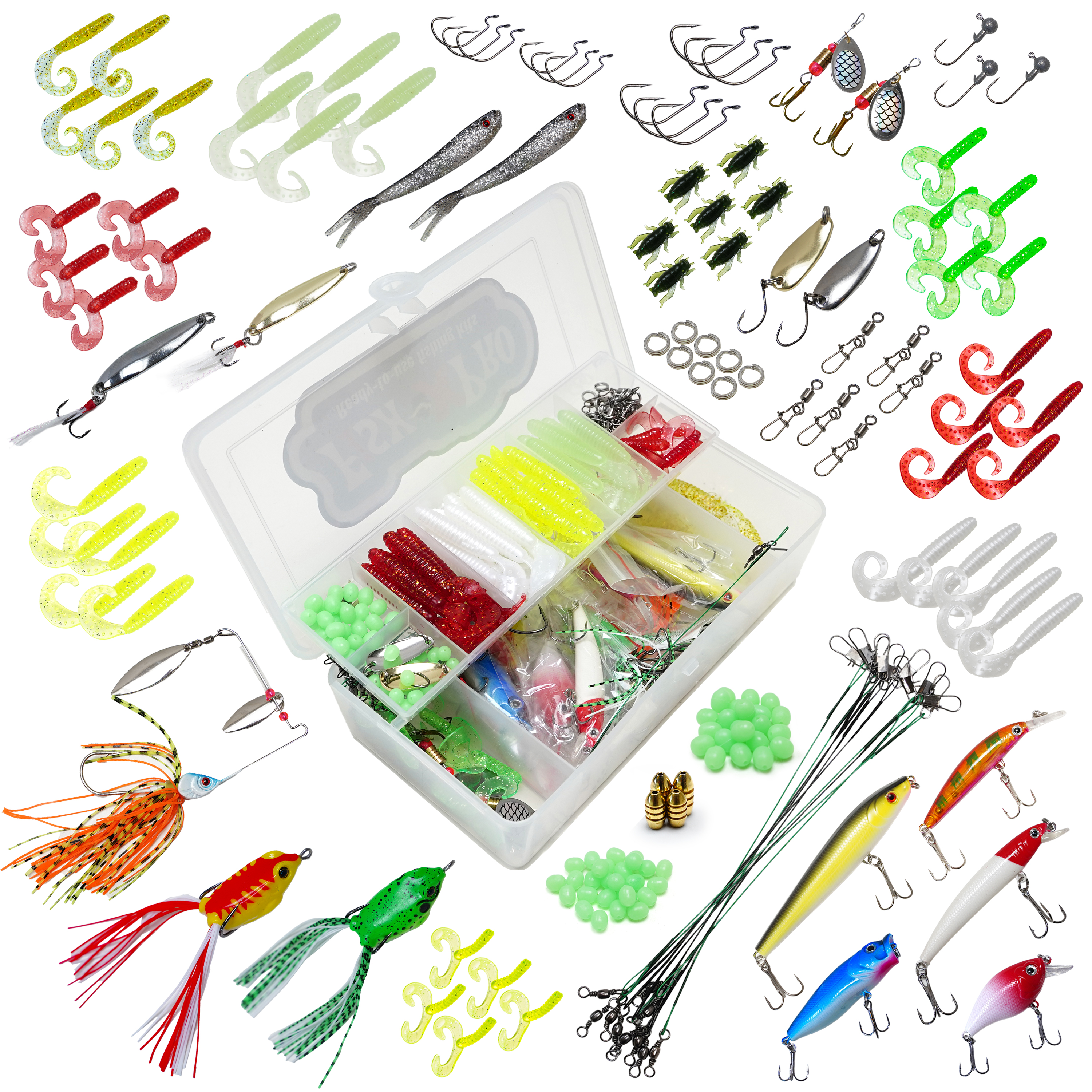 FishXpro Predator Fishingset 215delig - incl. Tacklebox  - Roofvis Set