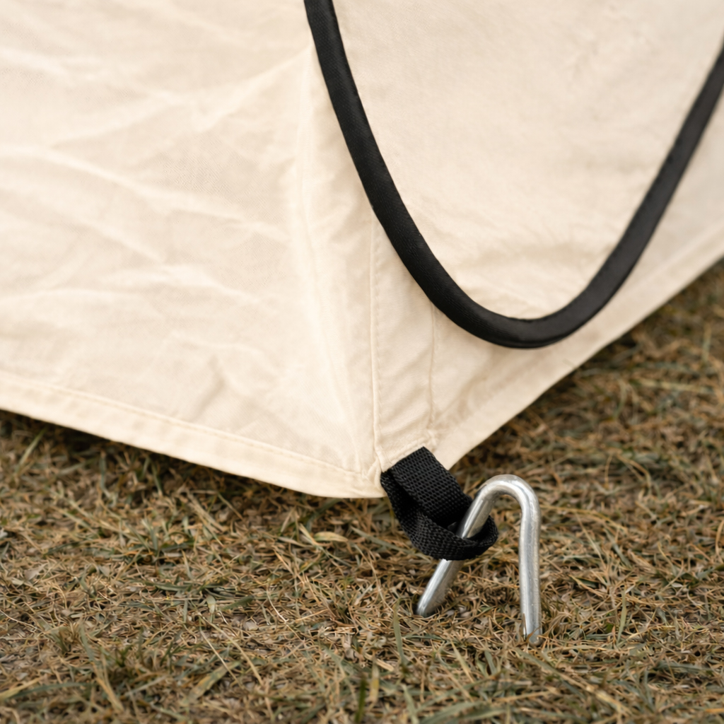 Eurocatch Festival Tent - Creme - 200x 130cm Waterproof - 210D Oxfort nylon