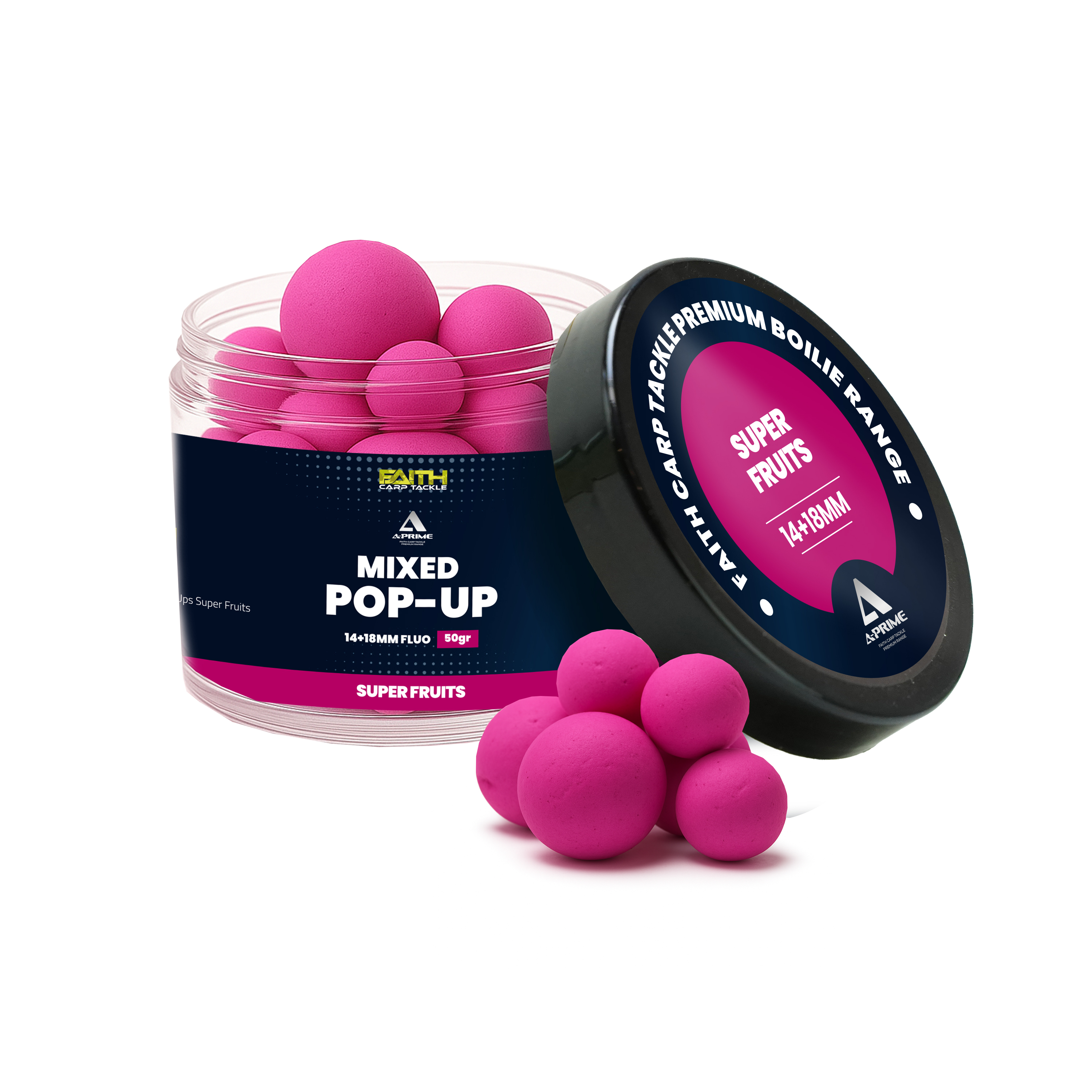 Faith A-Prime Pop-Ups - 14+18mm  - 150ml - Super Fruit