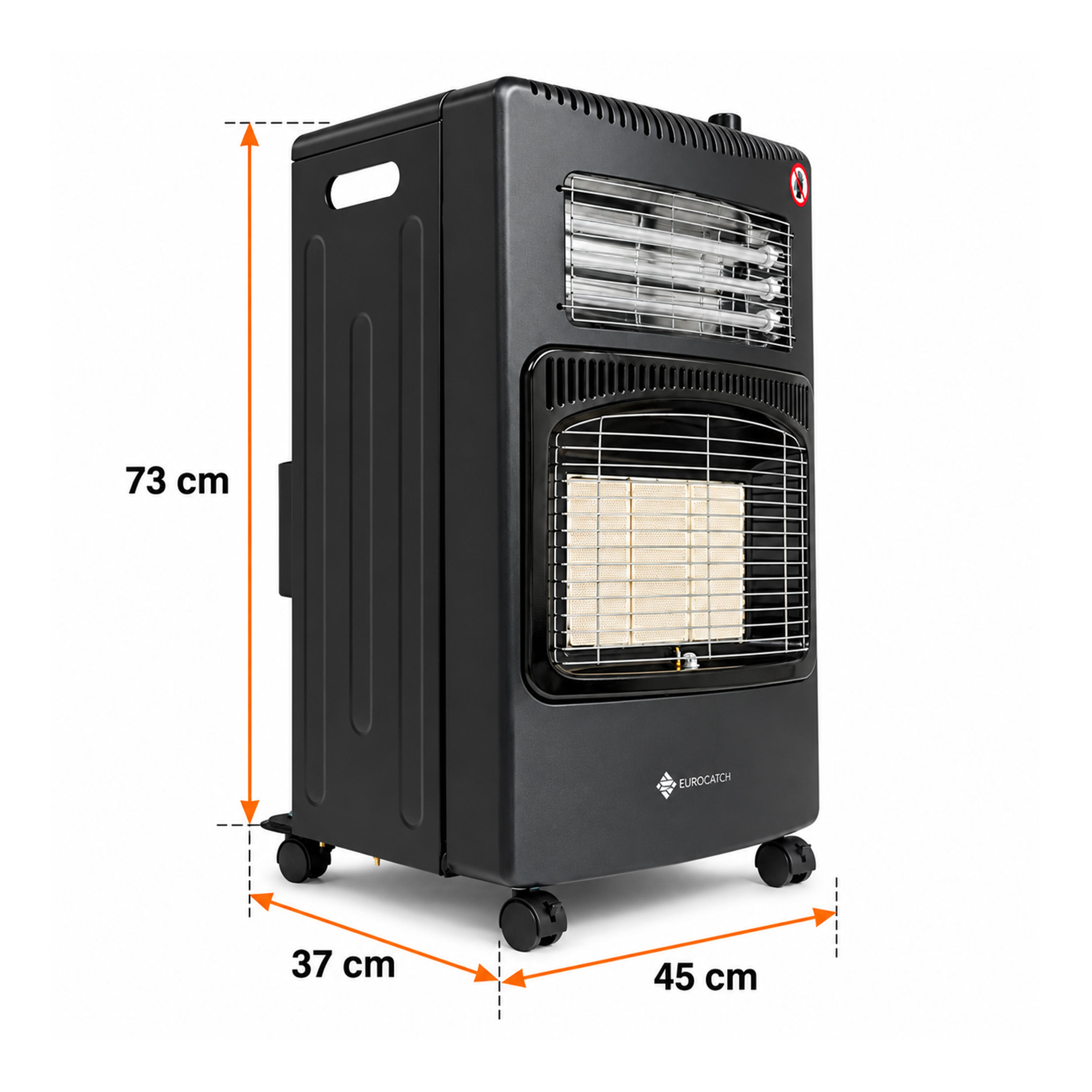 Eurocatch Patio Heater - Propane & Electric - 4.2Kw - complete set
