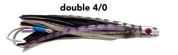 Black Magic Double Jetsetter Blue/Purple 14cm Rigged hook 4/0