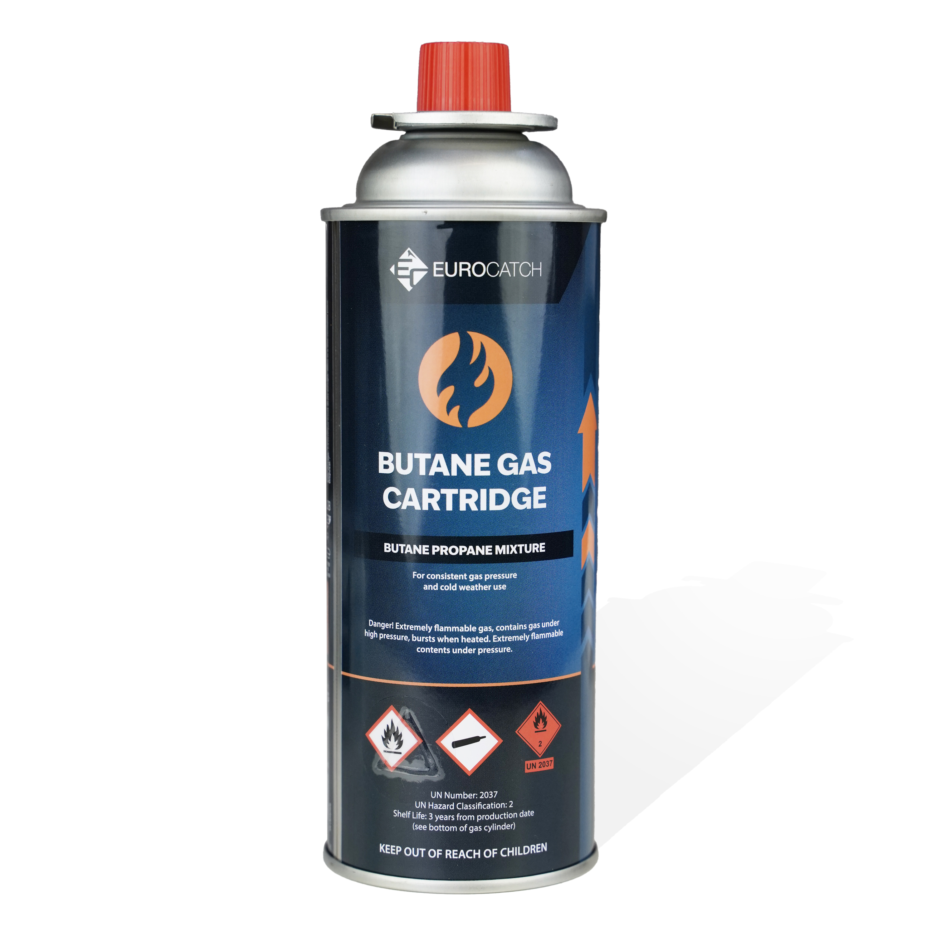 Eurocatch Gas Cartridge Butane 227g - Gasbusje Butaan - Propaan