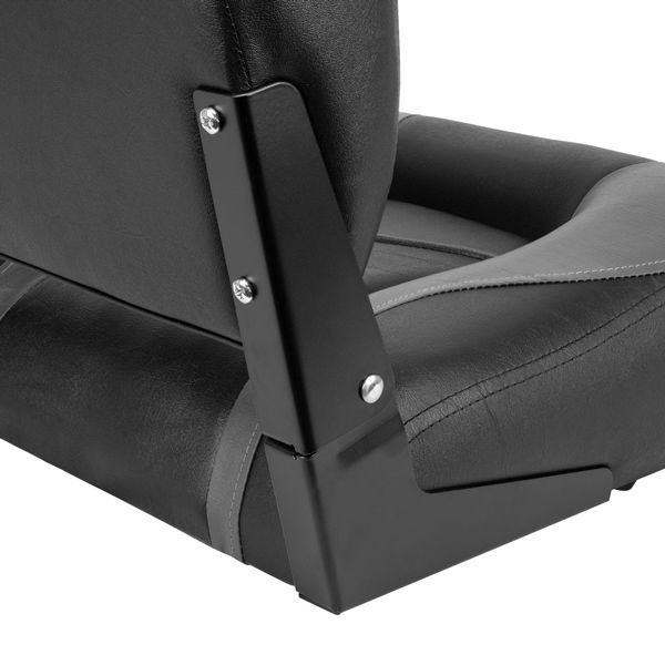 Waterside Luxus Highback Boatseat | Zwart/Grijs | Bootstoel