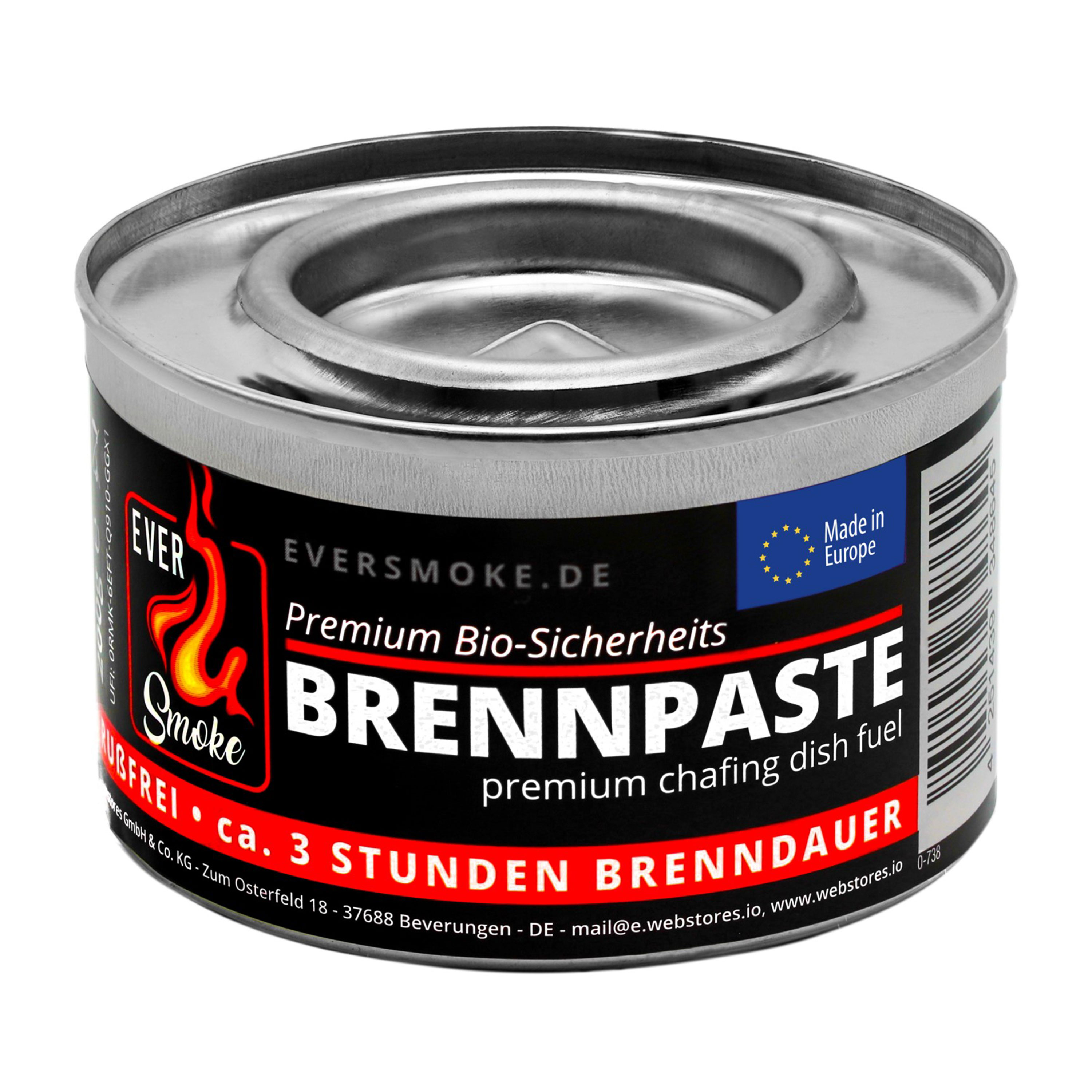 Eurocatch brandpasta – 3 uur warmte, geurloos en roetvrij 6 stuks