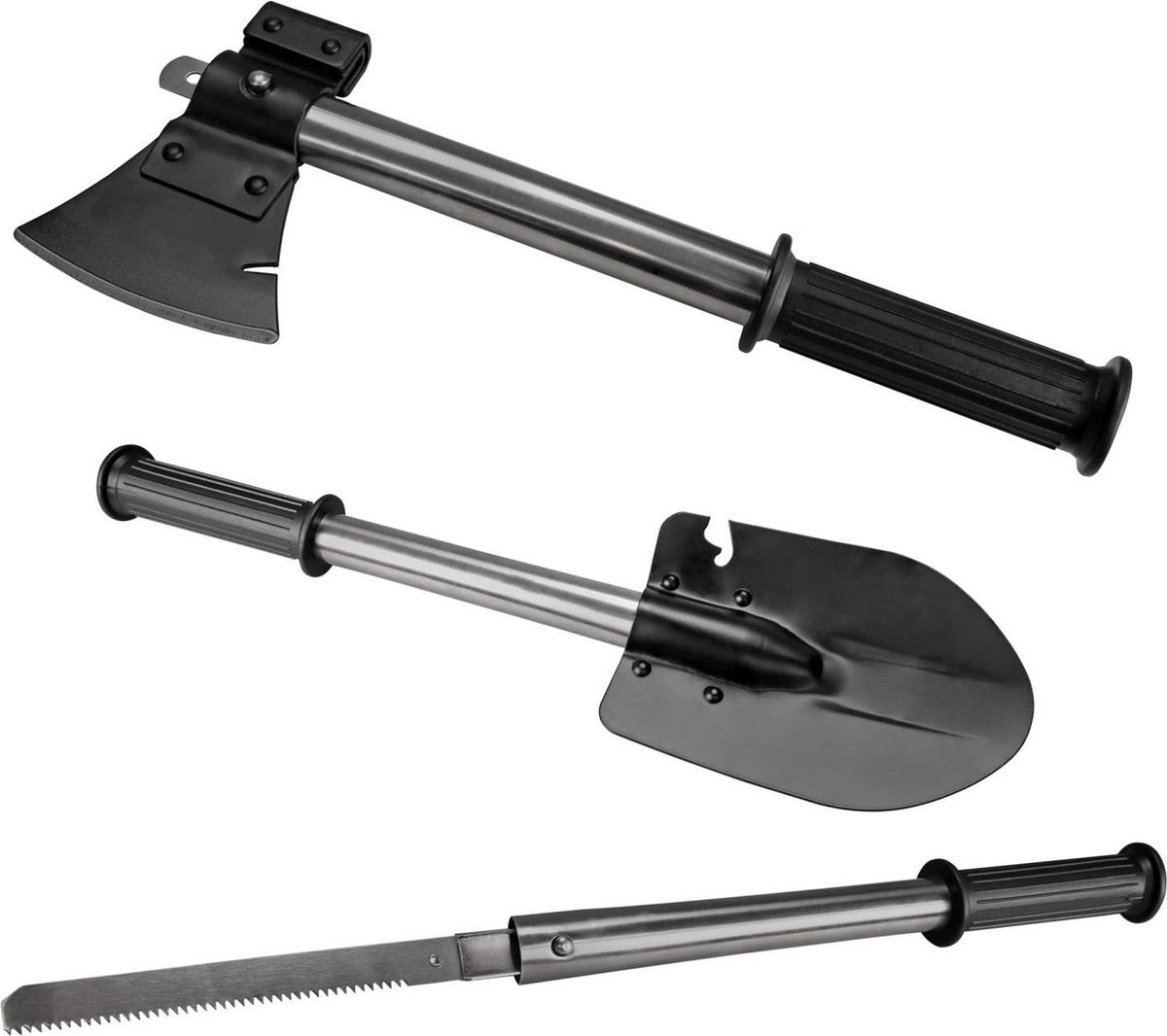 Eurocatch Noodpakket Incl. Jerrycan - Schep - Zaag - EhboKit - Hoofdlamp - Kaarsen - Touw - Solar Verlichting