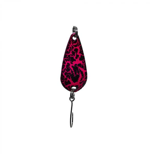 Troutlook Forellenkelle Spoon | Pink/Schwarz Flash | 3.0g