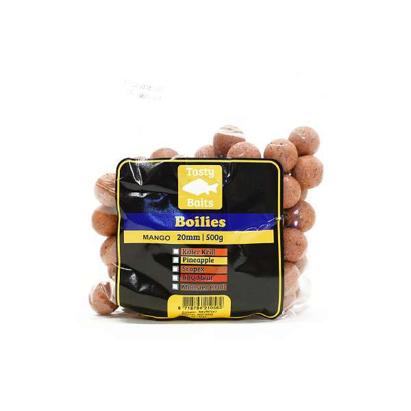 Tasty Baits Daypack | Mango Cream | Boilie | 20mm | 500g