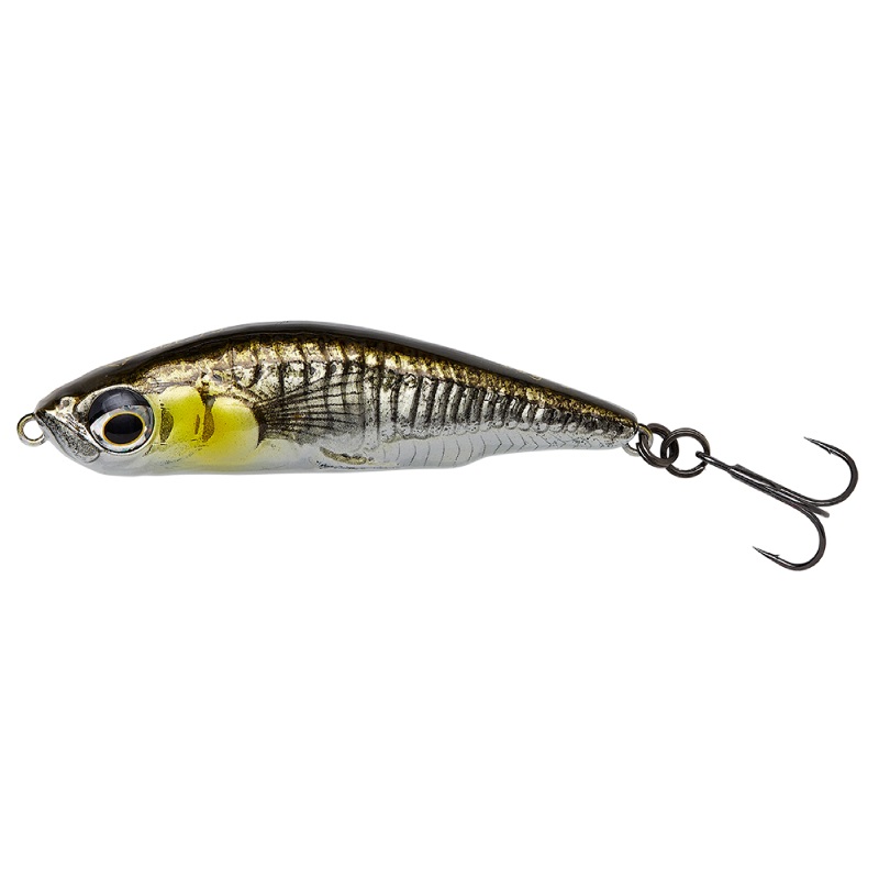 Savage Gear 3D Sticklebait Pencil | Slow Sinking | Ayu Green Silver | 7.5cm | 13g | Plug