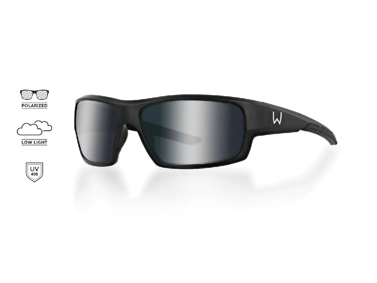 Westin W6 - Zonnebril Sport 10 - Matte Black - LB Brown Ar Blue