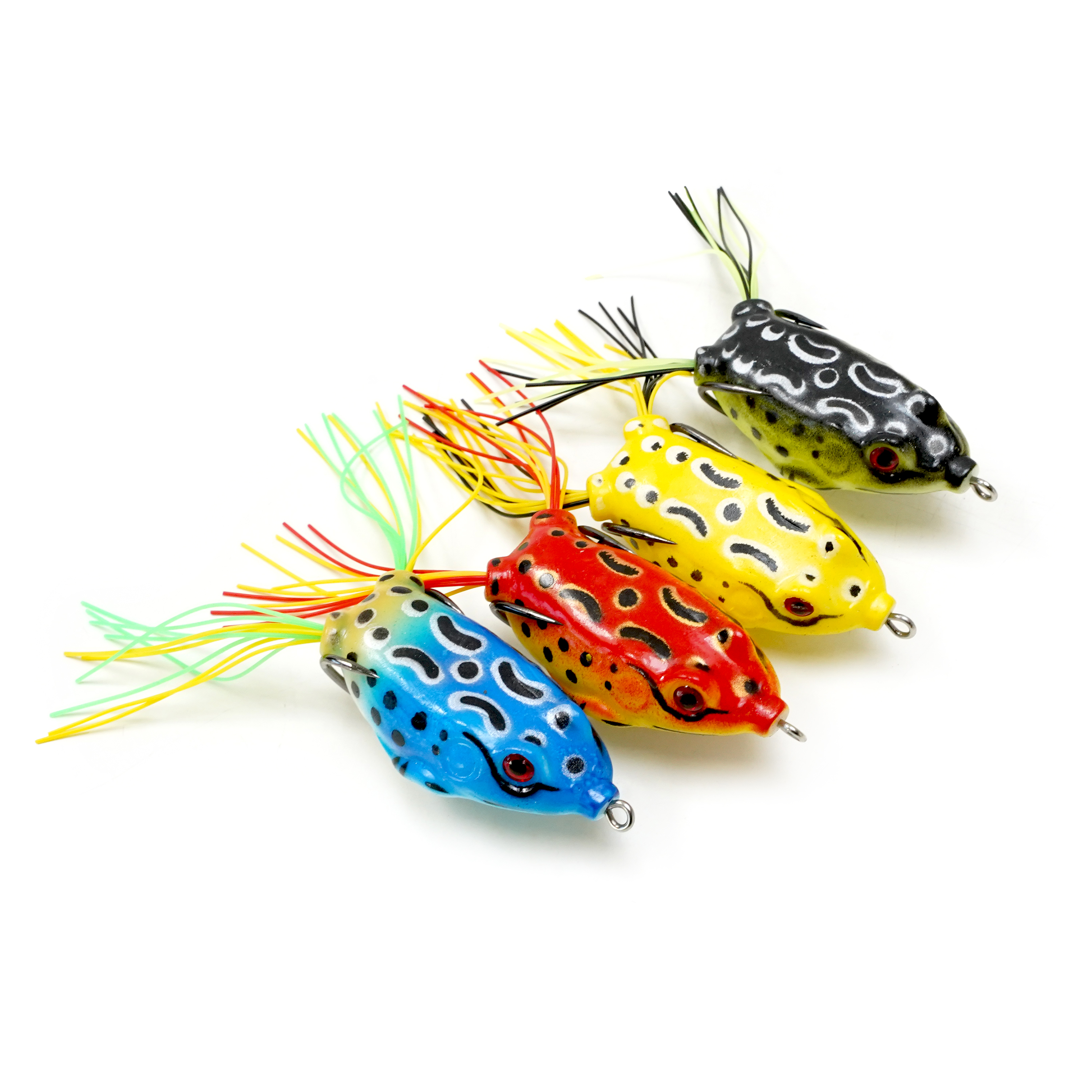 FishXpro Kunstaas Frog Voordeel Set – 16 Delige Set voor Baars en Snoek