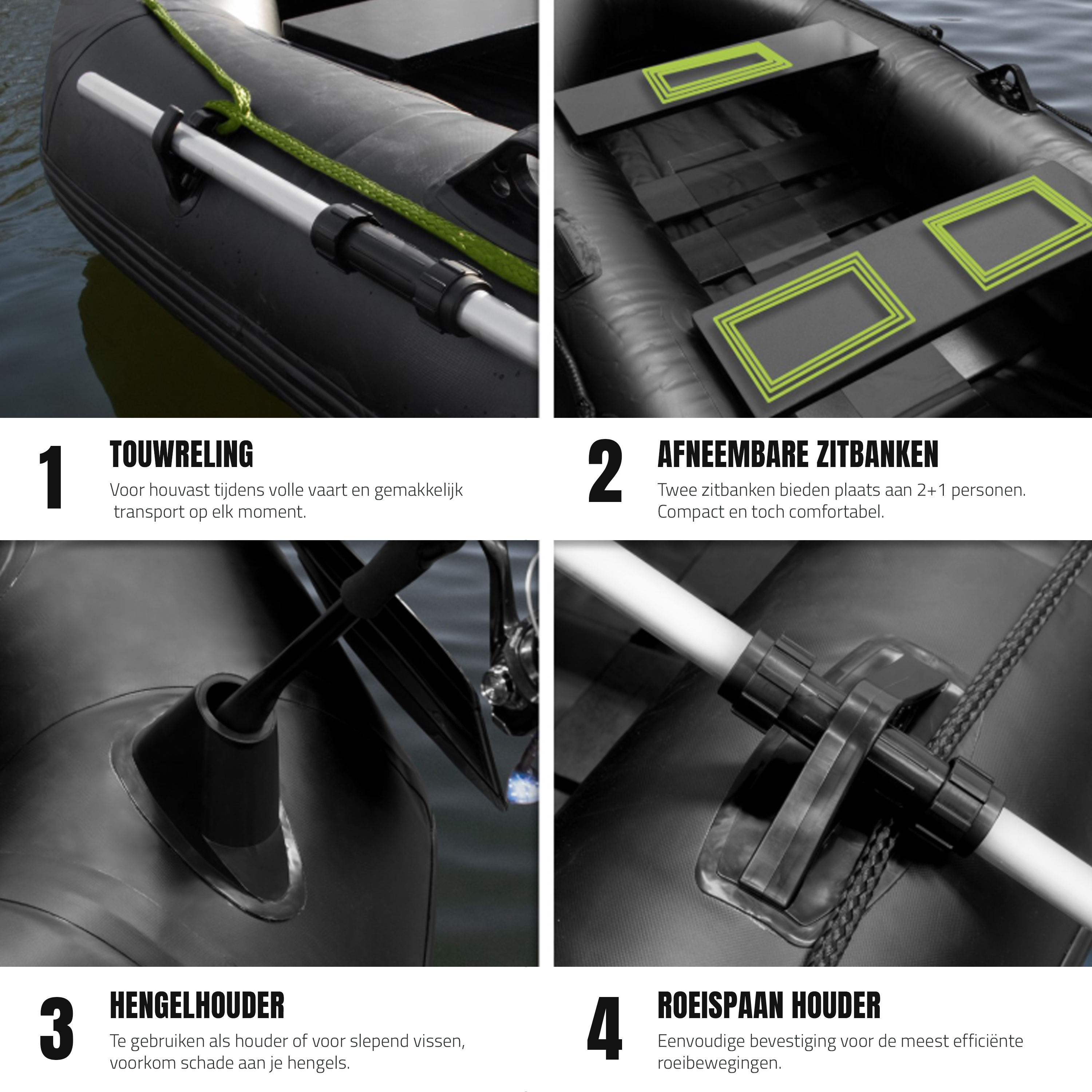 Eurocatch Hunter Opblaasbare Boot  Sp 235 | Rubberboot 2,35m Lang