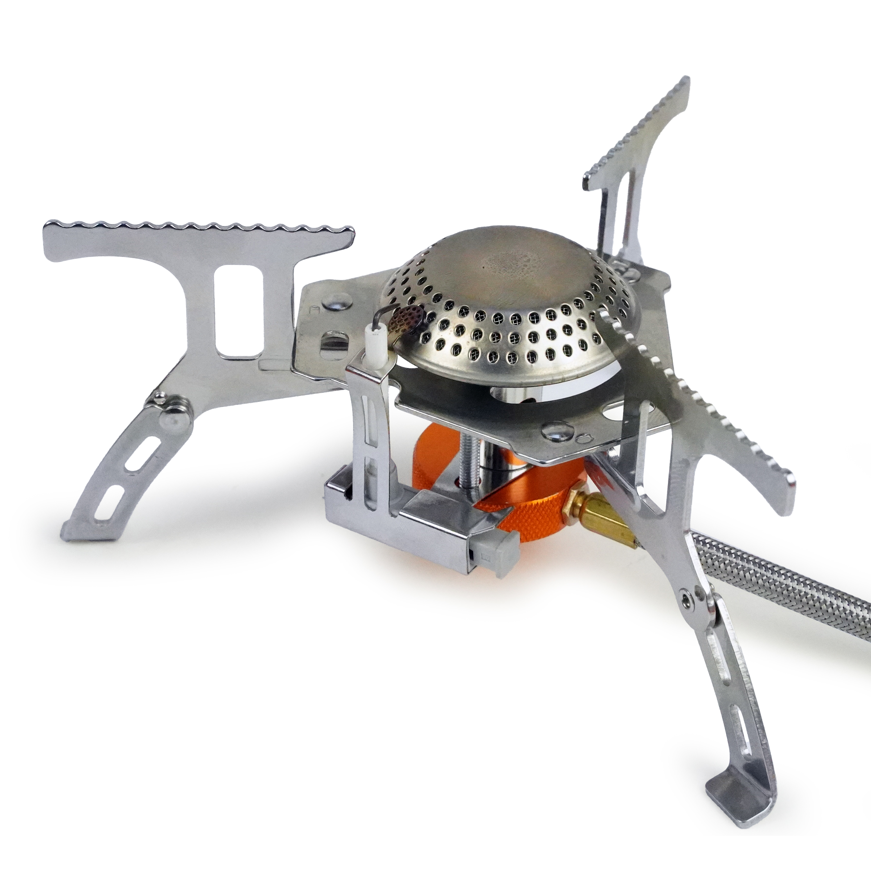 Eurocatch Foldable Gas Burner 2200W Incl Connector - Opvouwbaar Camping kooktoestel 