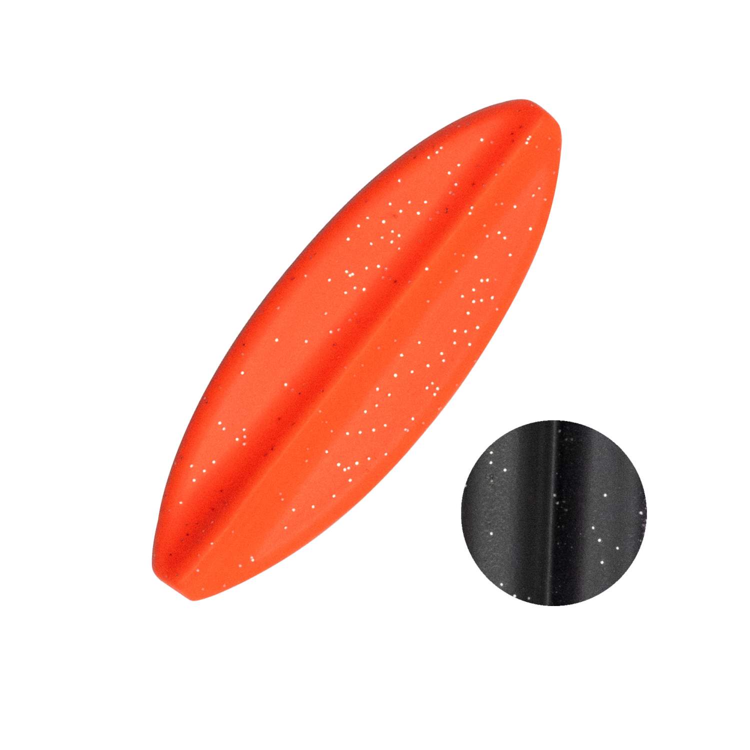 Troutlook - Hurricane - Inline Spoon - 5cm - 5gr - Black/Orange UV