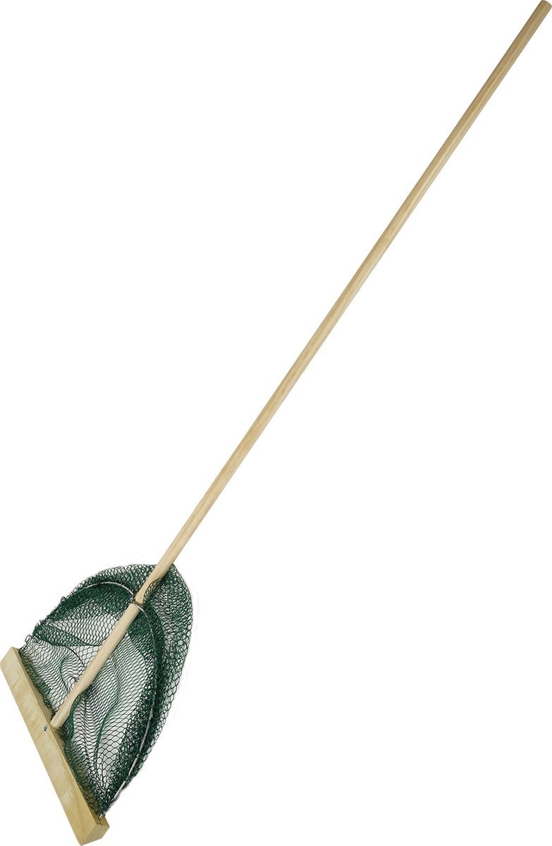 Eurocatch Garnalennet L - 30 cm Breed - Houten Steel 107cm - Slootnet - Visnet - Schepnet - 2 stuks
