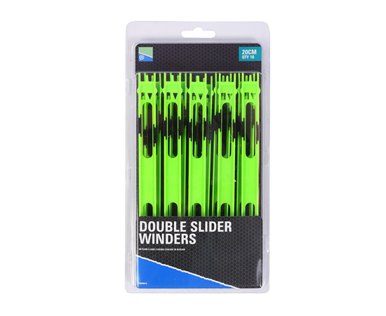 Preston Double Slider Winders - 20cm - Green