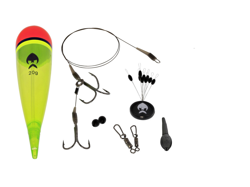 Westin Pike Float Kit - #6+#8 Semi Barbed - 10g float -14Kg/30Lbs - 50Cm - 1Pc