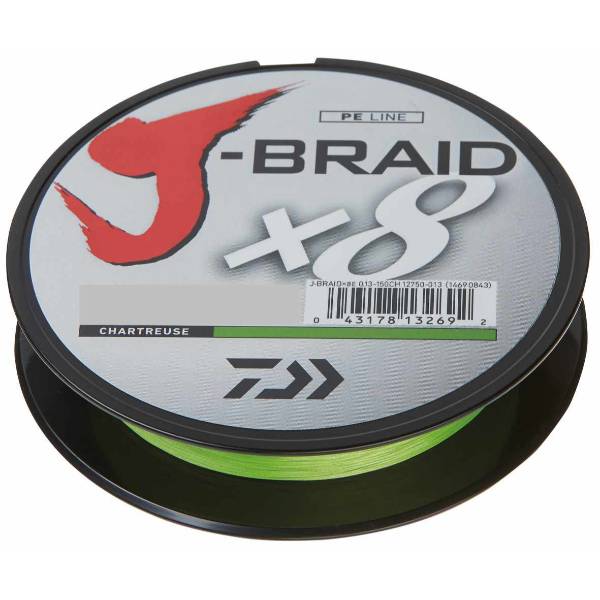 Daiwa J-Braid X8 | Chartreusse | Dyneema |  0.22mm | 300m