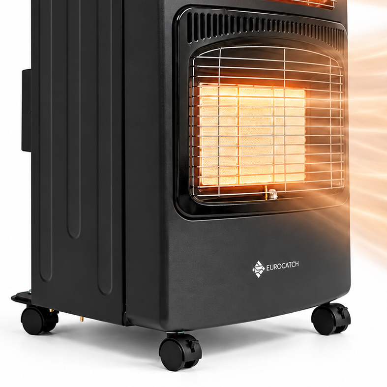 Eurocatch Patio Heater - Propane & Electric - 4.2Kw - complete set