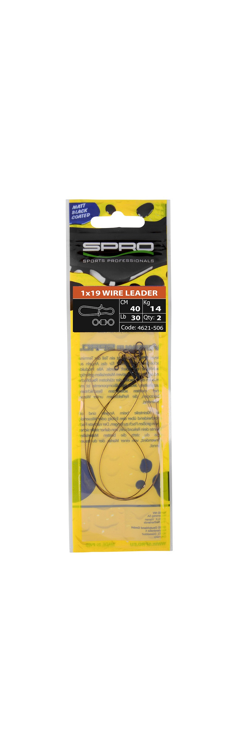 Spro 1X19 Wire leader - 30cm - 14kg
