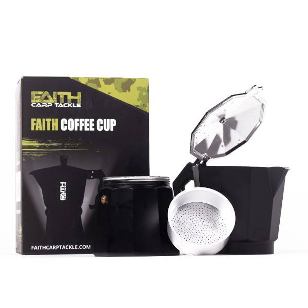 Faith Coffee Cup | Aluminium Percolator |  Koffie zetten |  2 bakjes Koffie