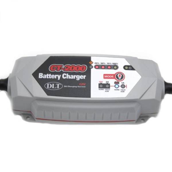 DLT 2000 | Batterij lader |  8-Traps volautomatisch | 6-12-24Volt | 7-AMP   